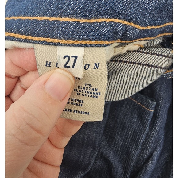 HUDSON Women's Bootcut Jeans Signature Flap Pockets Dark Blue Size 27 - Picture 7 of 9